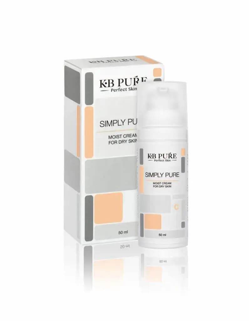 אריזה ובקבוק של SIMPLY PURE לעור יבש מבית KB Pure