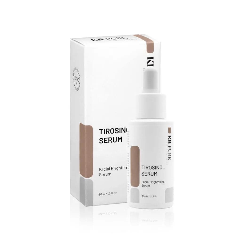 אריזה ובקבוק של TIROSINOL SERUM מבית KB Pure