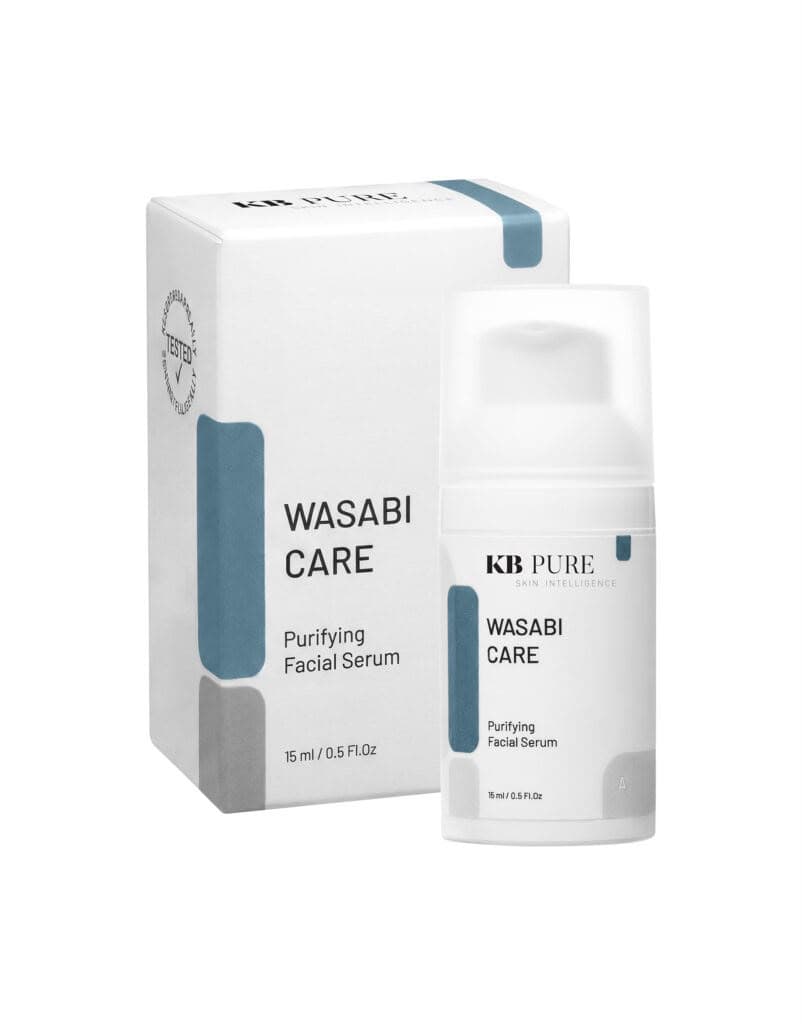 אריזה ובקבוק של WASABI CARE מבית KB Pure